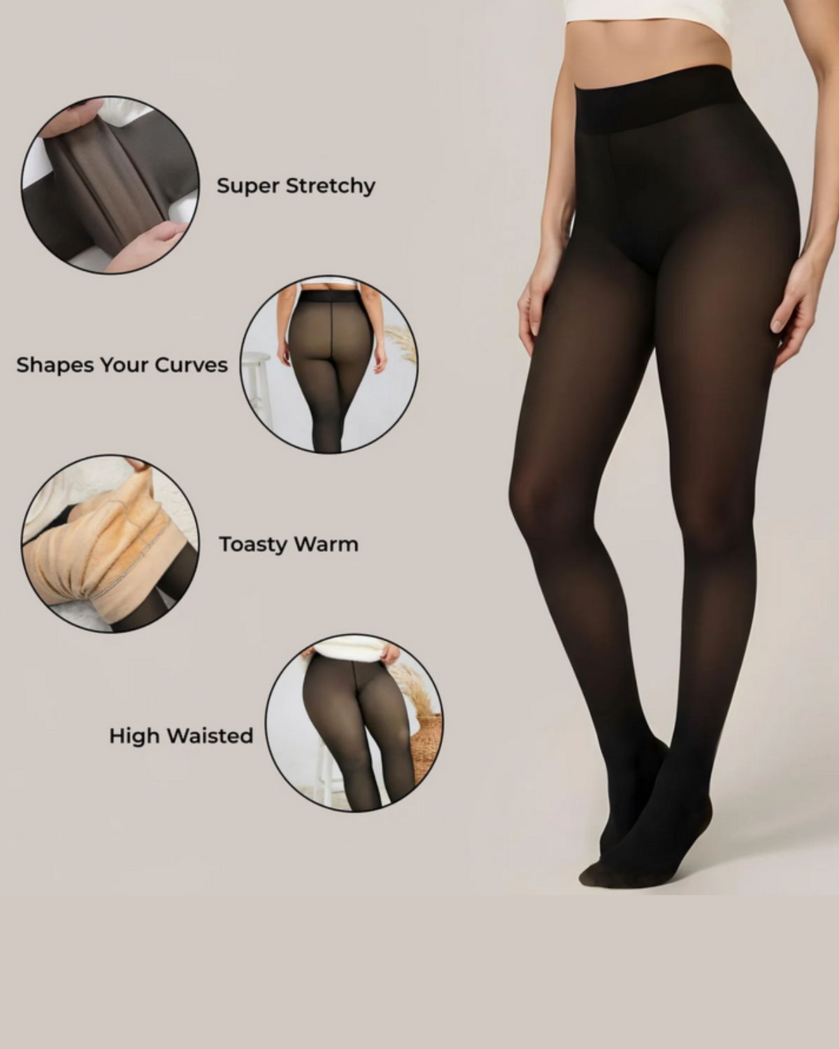Winter Fleece-Lined Leggings
